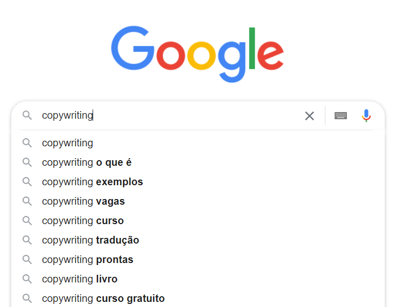 pesquisa: o que é copywriting no Google